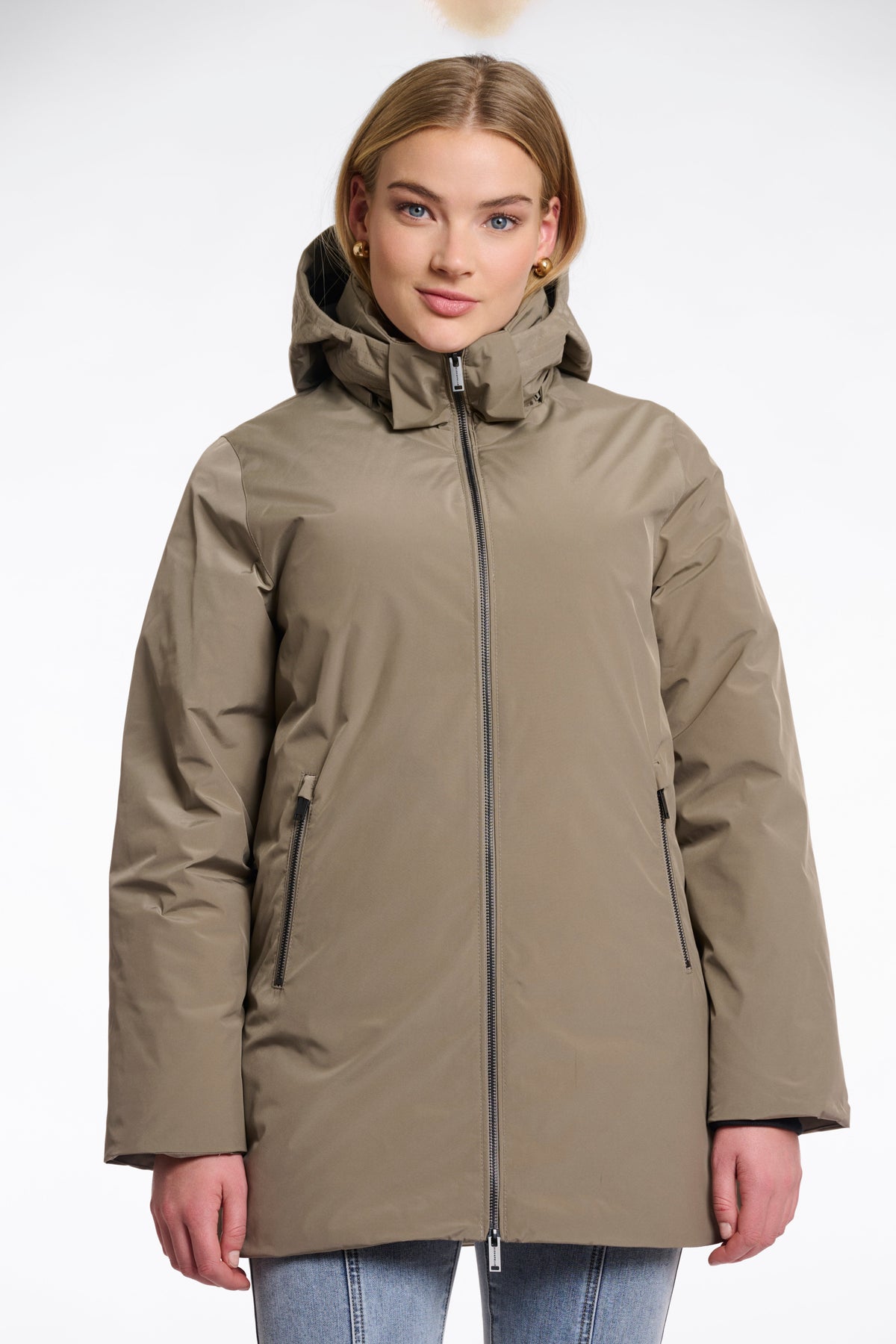 Rino & pelle belinda padded jacket with detachable hood