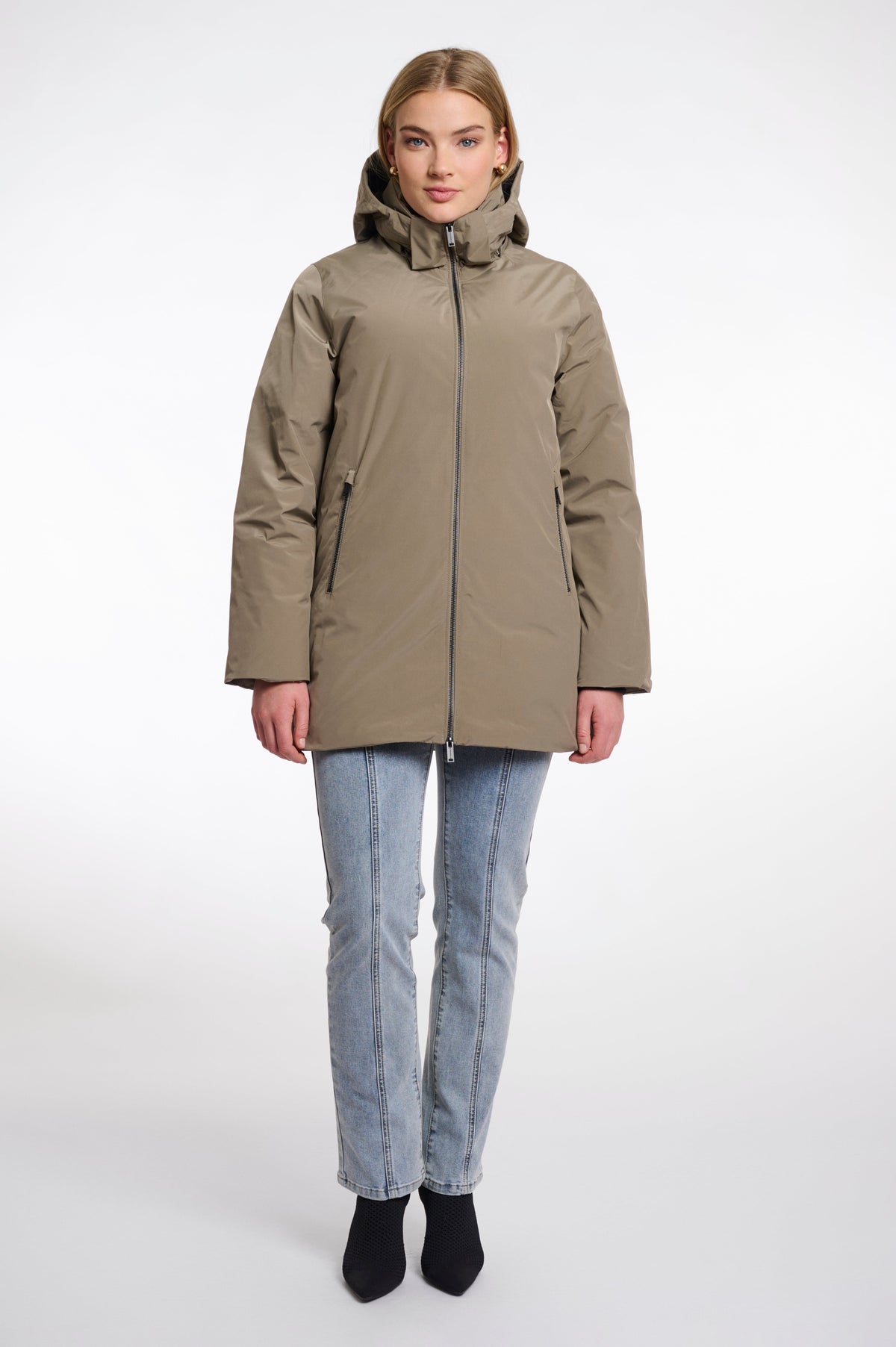 Rino & pelle belinda padded jacket with detachable hood