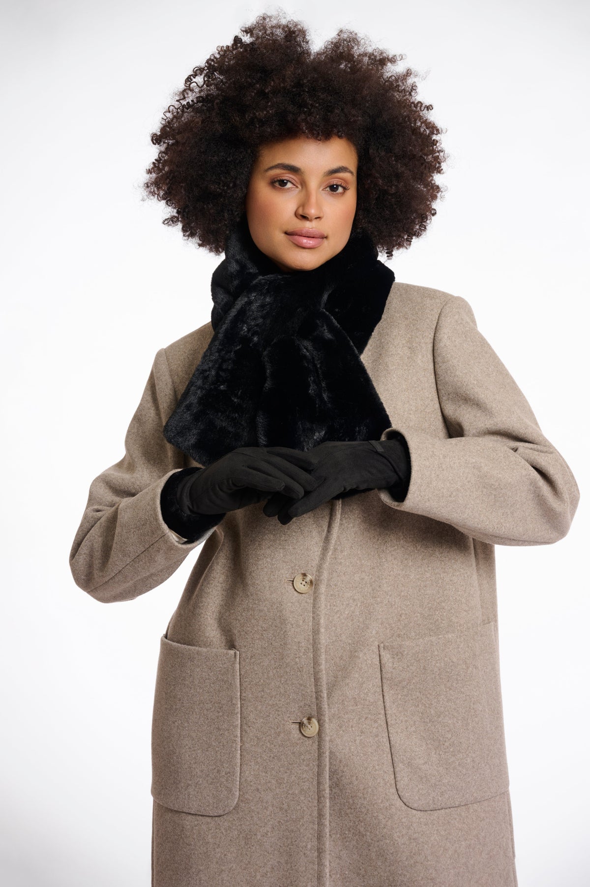 Rino & pelle danzo gloves with faux fur Gloves Rino & Pelle