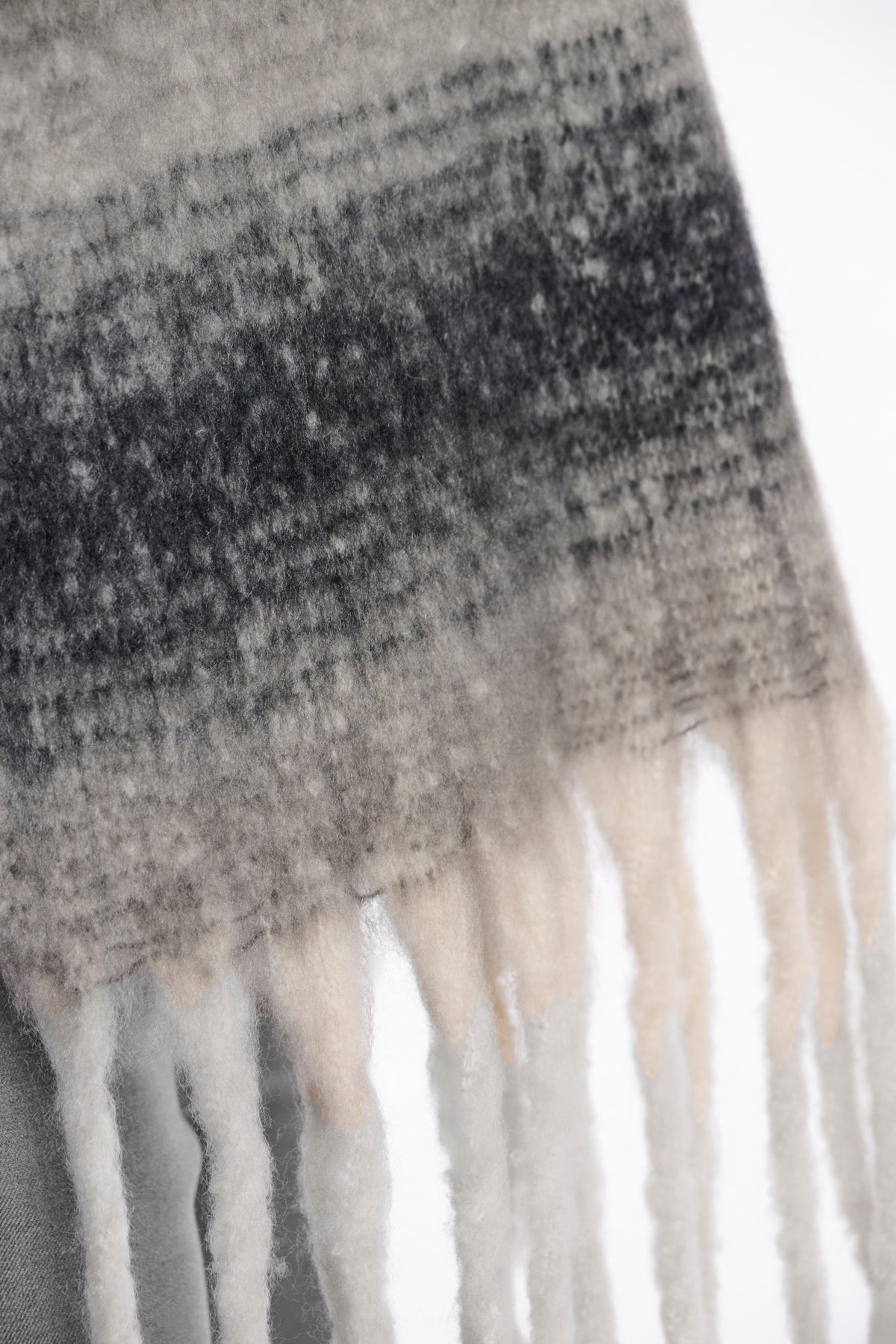 Rino & pelle erica checked scarf - black & white Scarves