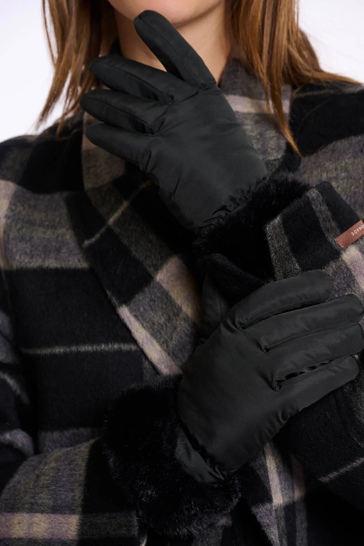 Rino & pelle omaire padded gloves with faux fur Gloves Rino