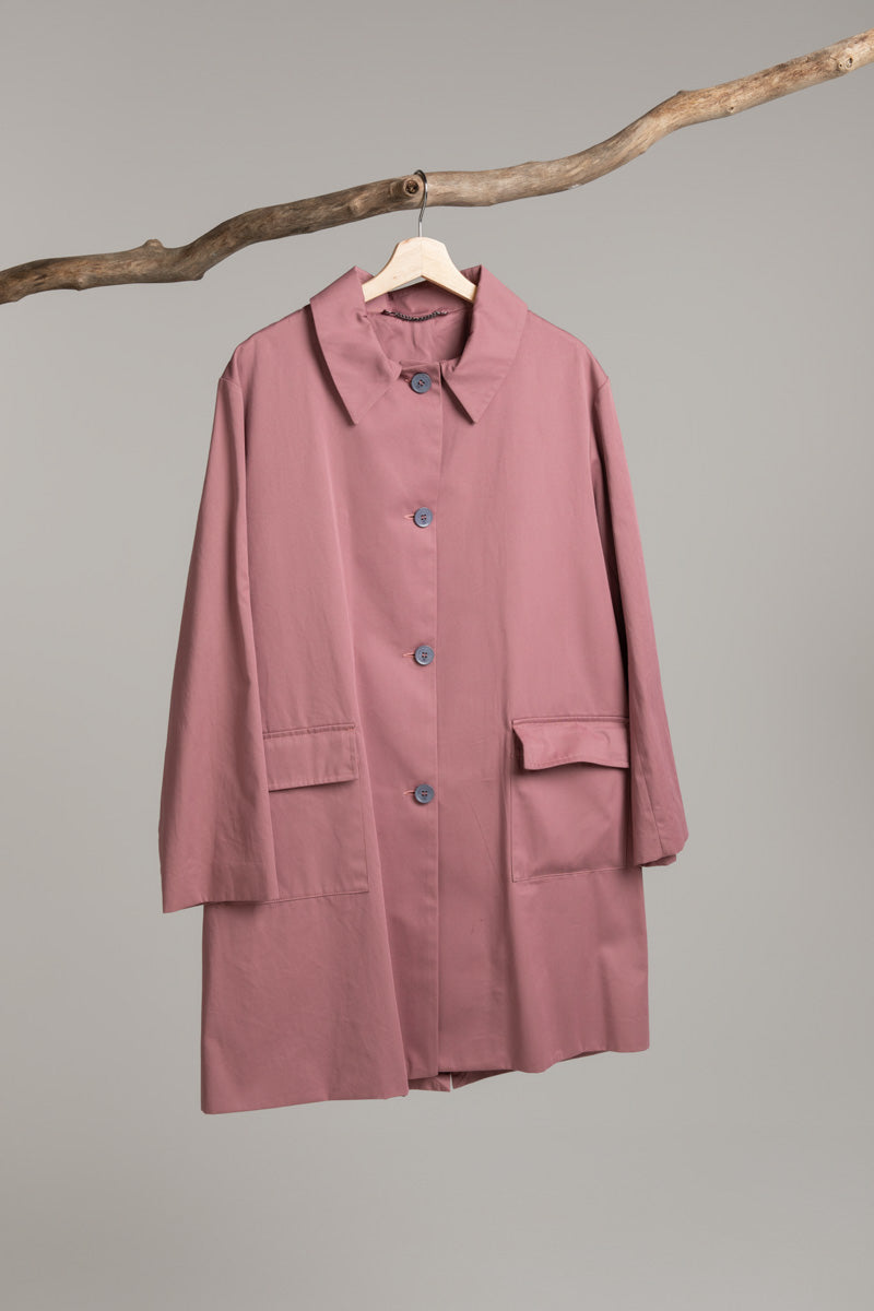 Single breasted coat | blush pink Coat Hancock Archive