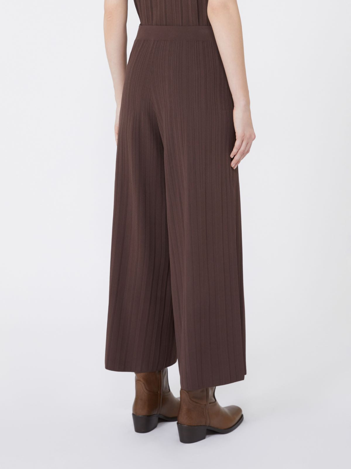 Superbo knitted trouser - chocolate Trousers MaxMara