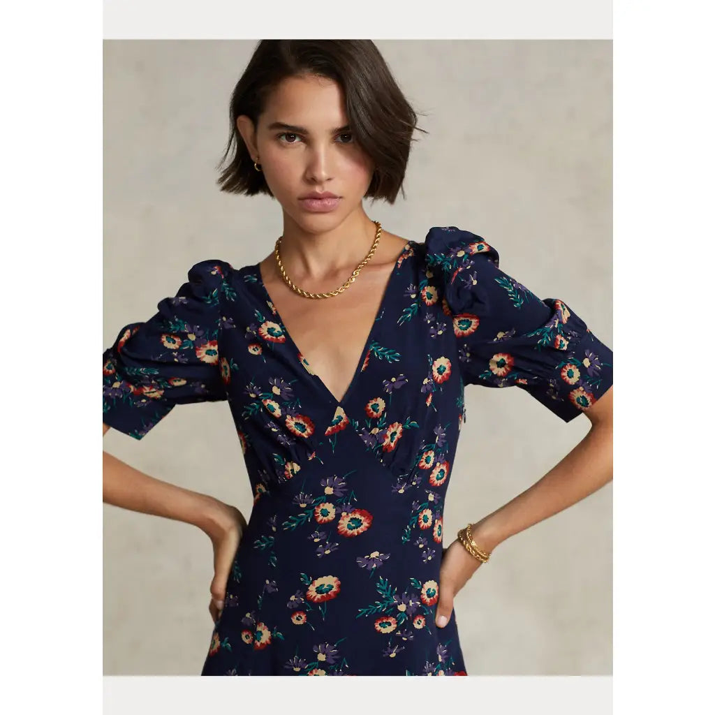 Teo S/S Day Dress - Dhalia Floral Dresses RALPH LAUREN