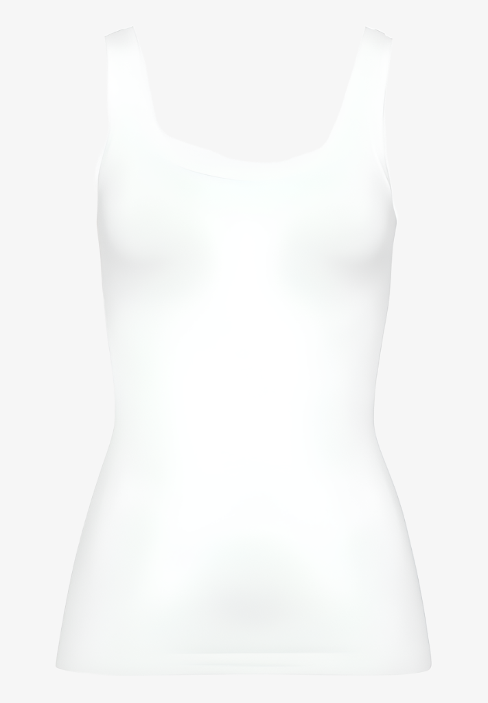 Touch feeling tank top - white Top Hanro