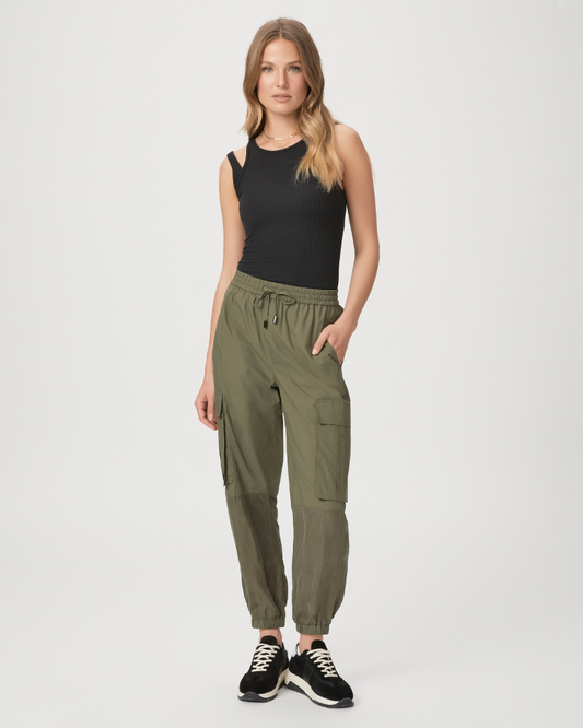 Tuscon cargo pant - olive green Trousers PAIGE