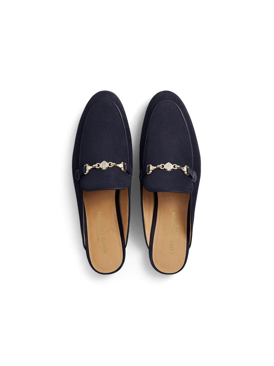 Fairfax & favor tuddenham mule - navy suede Shoes & Heels