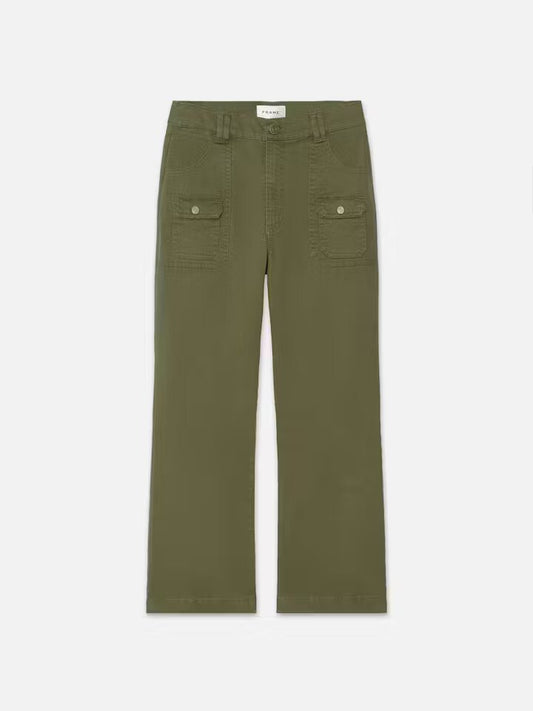 Utility pocket pant - washed winter moss Trousers Frame
