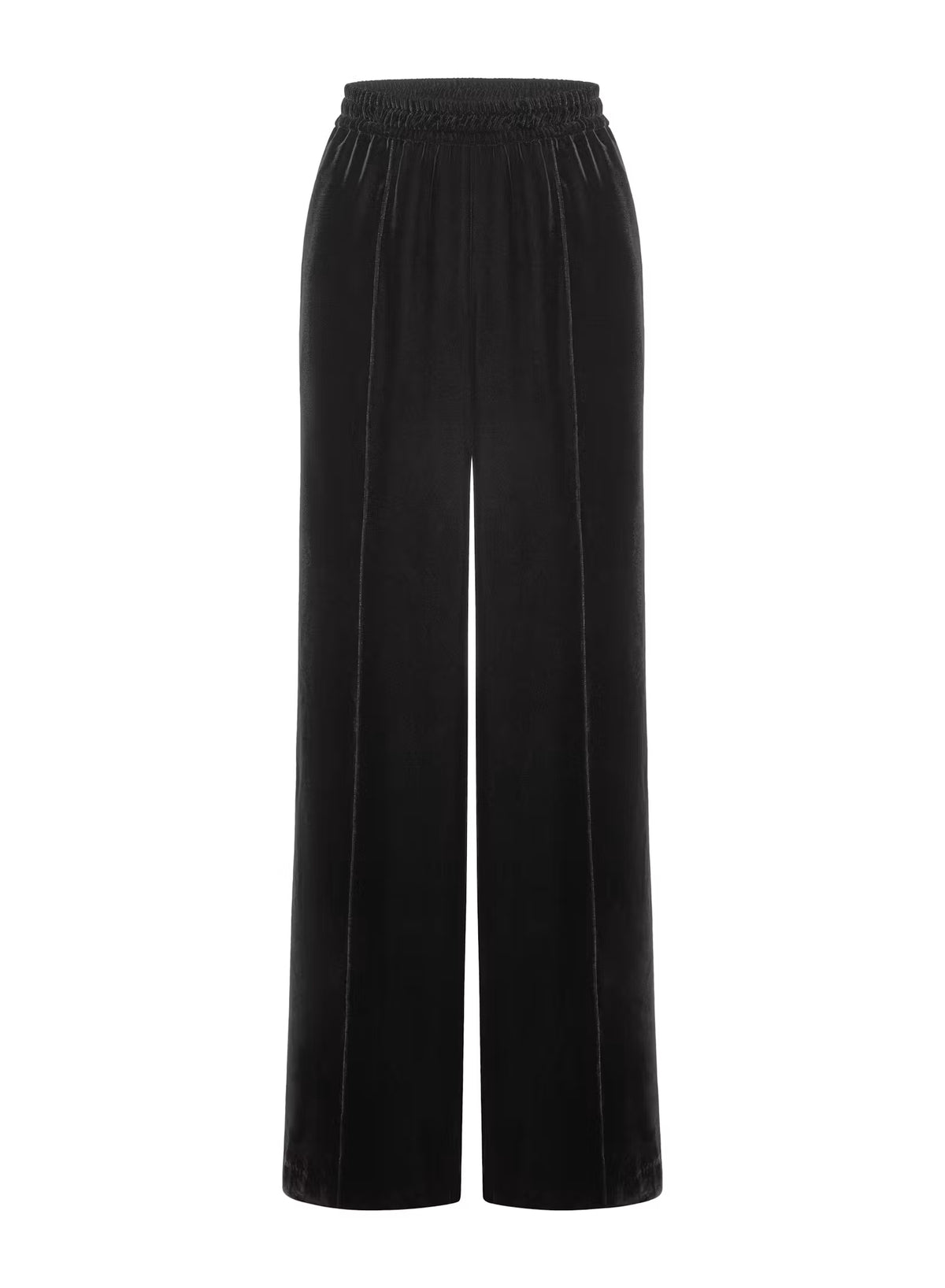 Frame the velvet plaza pant - black