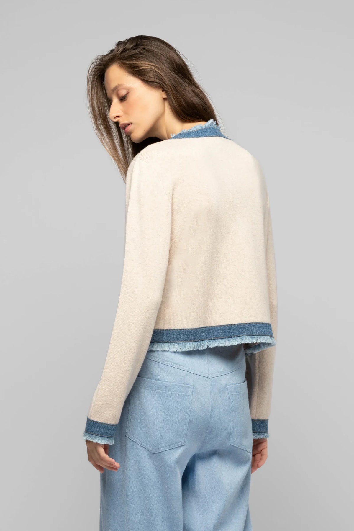 Vadela mesh jacket with detail - beige Jackets Max & Moi