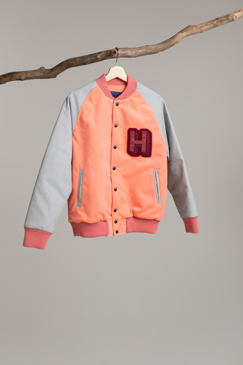 Varsity jacket | salmon Jacket Hancock Archive