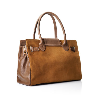 Windsor handbag - tan suede Bags & Purses FAIRFAX & FAVOR
