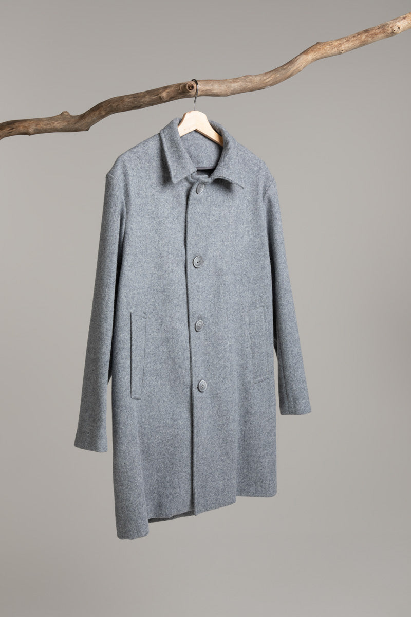 Wool coat | grey Coat Hancock Archive