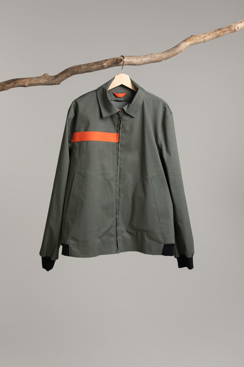 Zipped bomber | dark bottle Bomber Jacket Hancock Archive