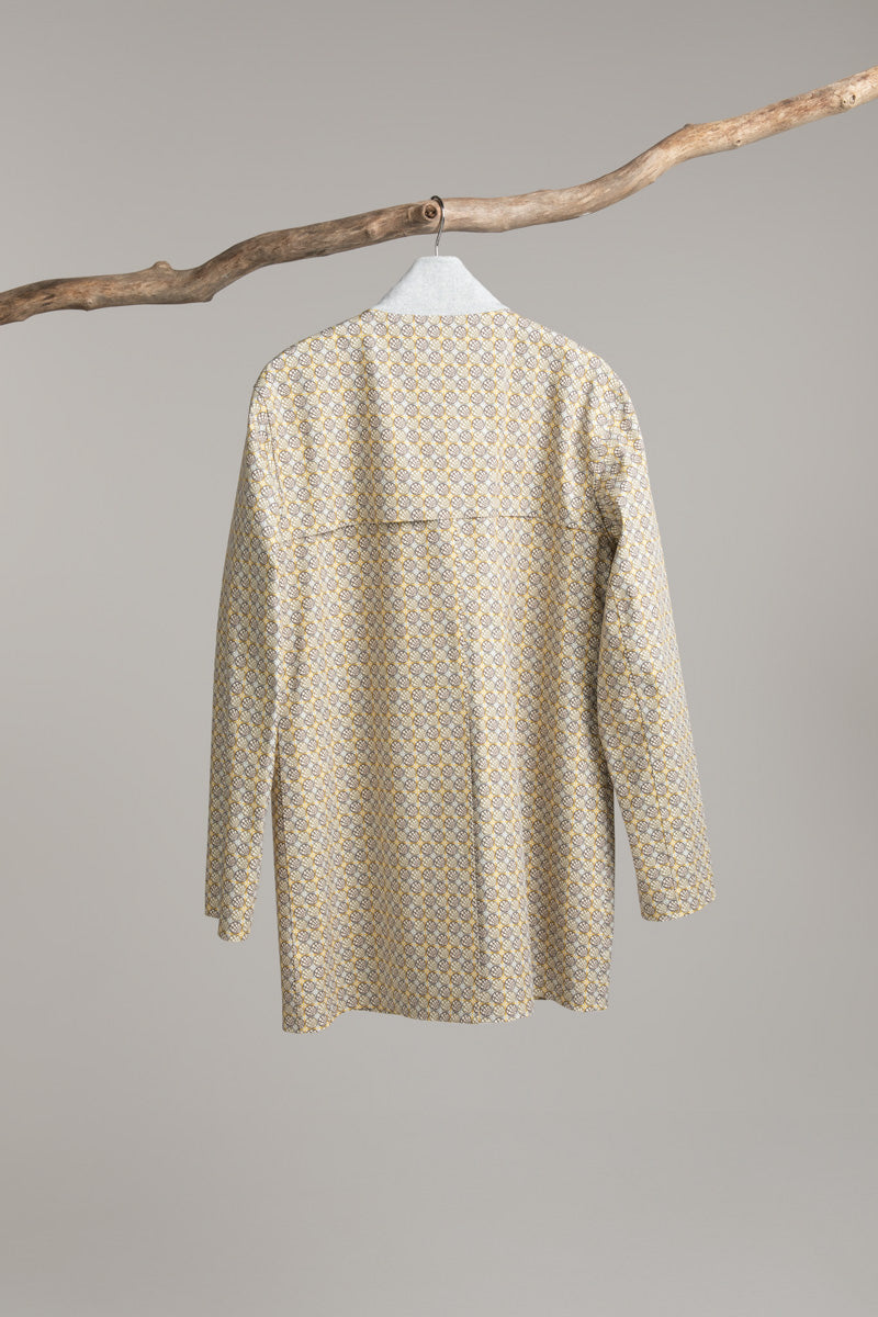 Zipped jacket with jersey collar | patterned Jacket Hancock