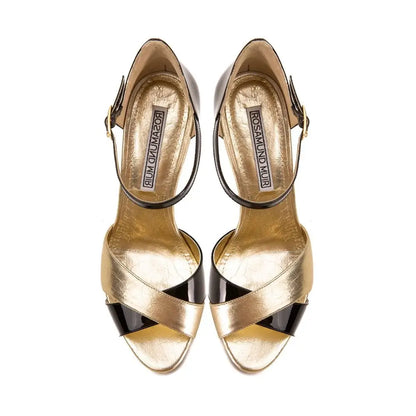 Aurora - Black & Gold Shoes & Heels ROSAMUND MUIR