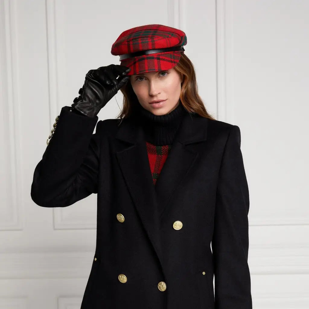 Bretton Hat - Red Tartan Hats HOLLAND COOPER