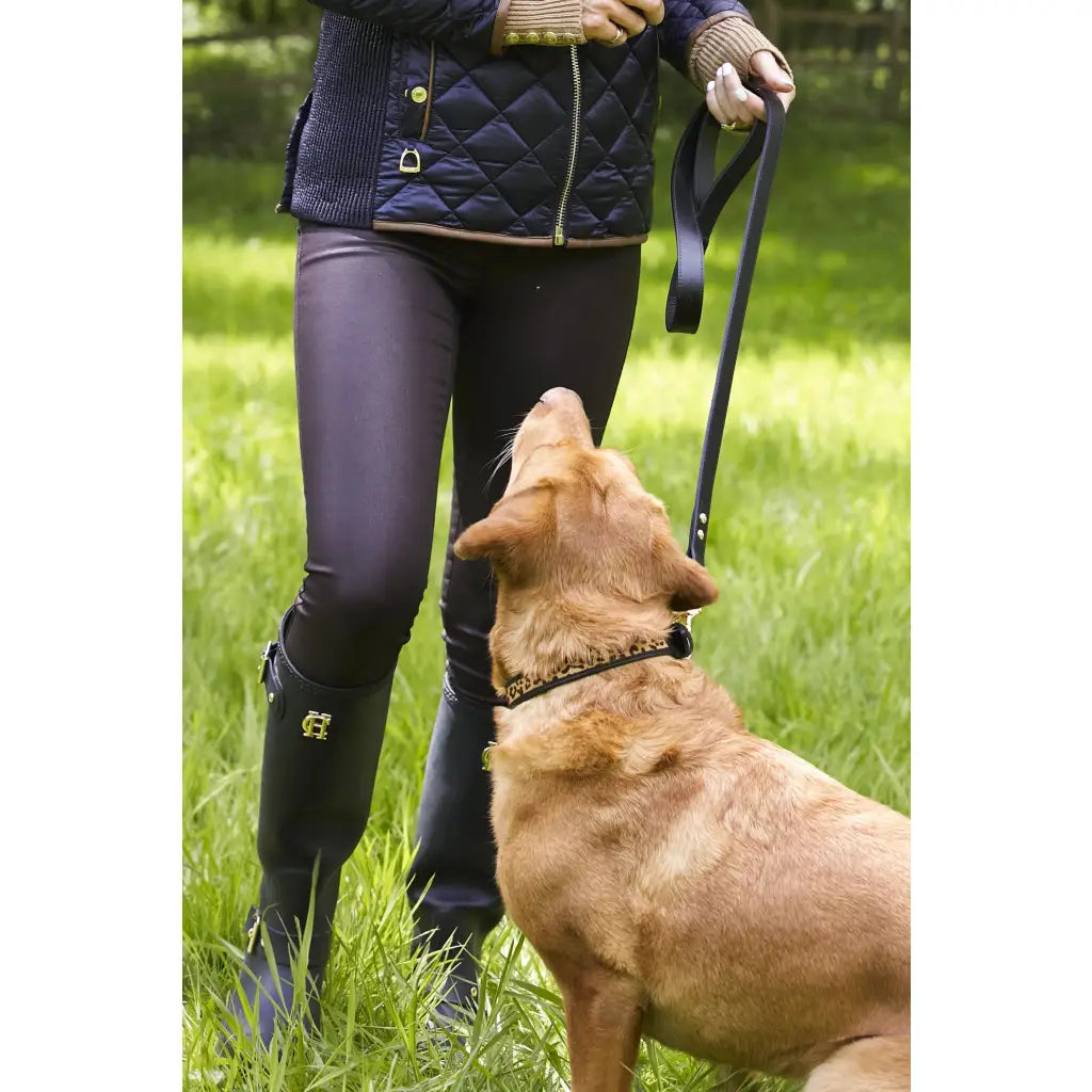 Classic Dog Lead - Black Dog Accessories HOLLAND COOPER