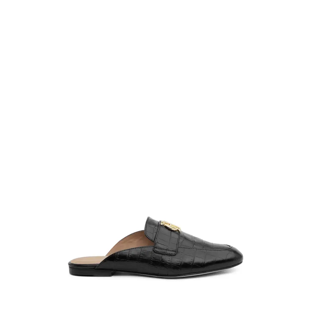 Kingston Loafer - Black Croc Shoes & Heels HOLLAND COOPER