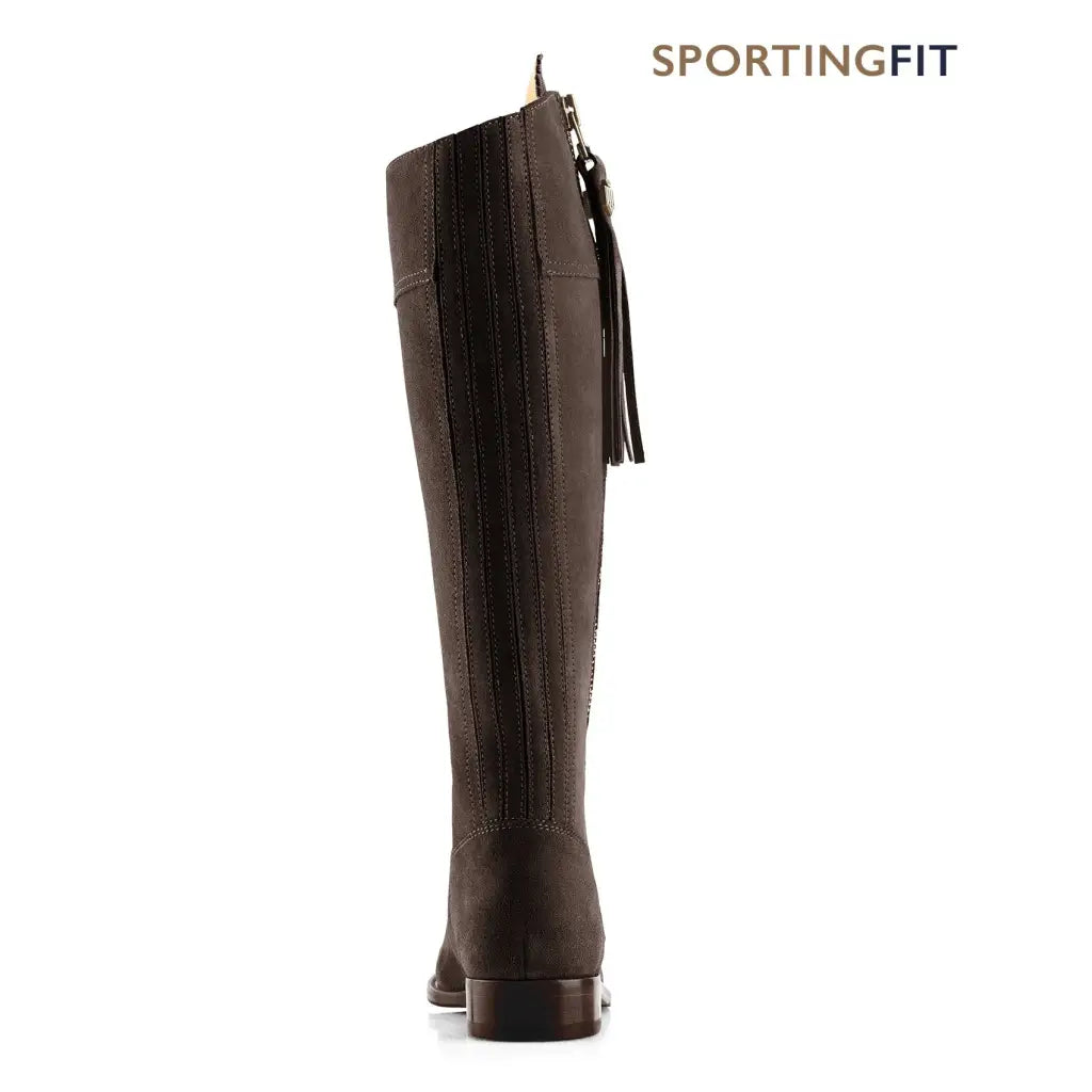 Sporting Fit Regina - Chocolate Suede Tall Boots FAIRFAX &