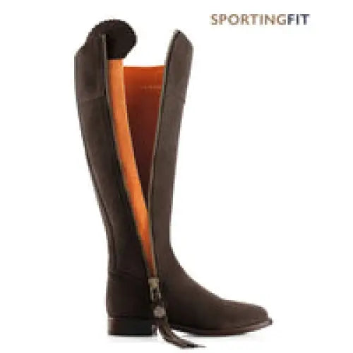 Sporting Fit Regina - Chocolate Suede Tall Boots FAIRFAX &