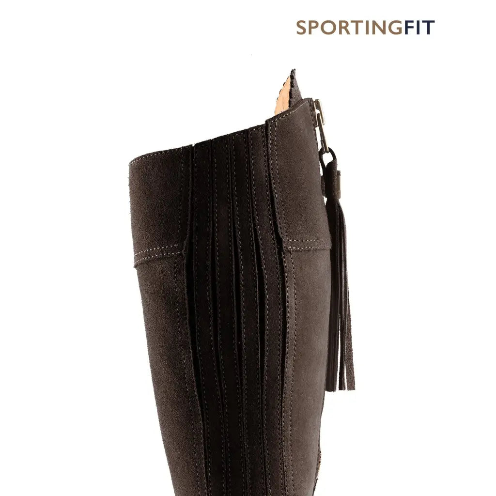 Sporting Fit Regina - Chocolate Suede Tall Boots FAIRFAX &