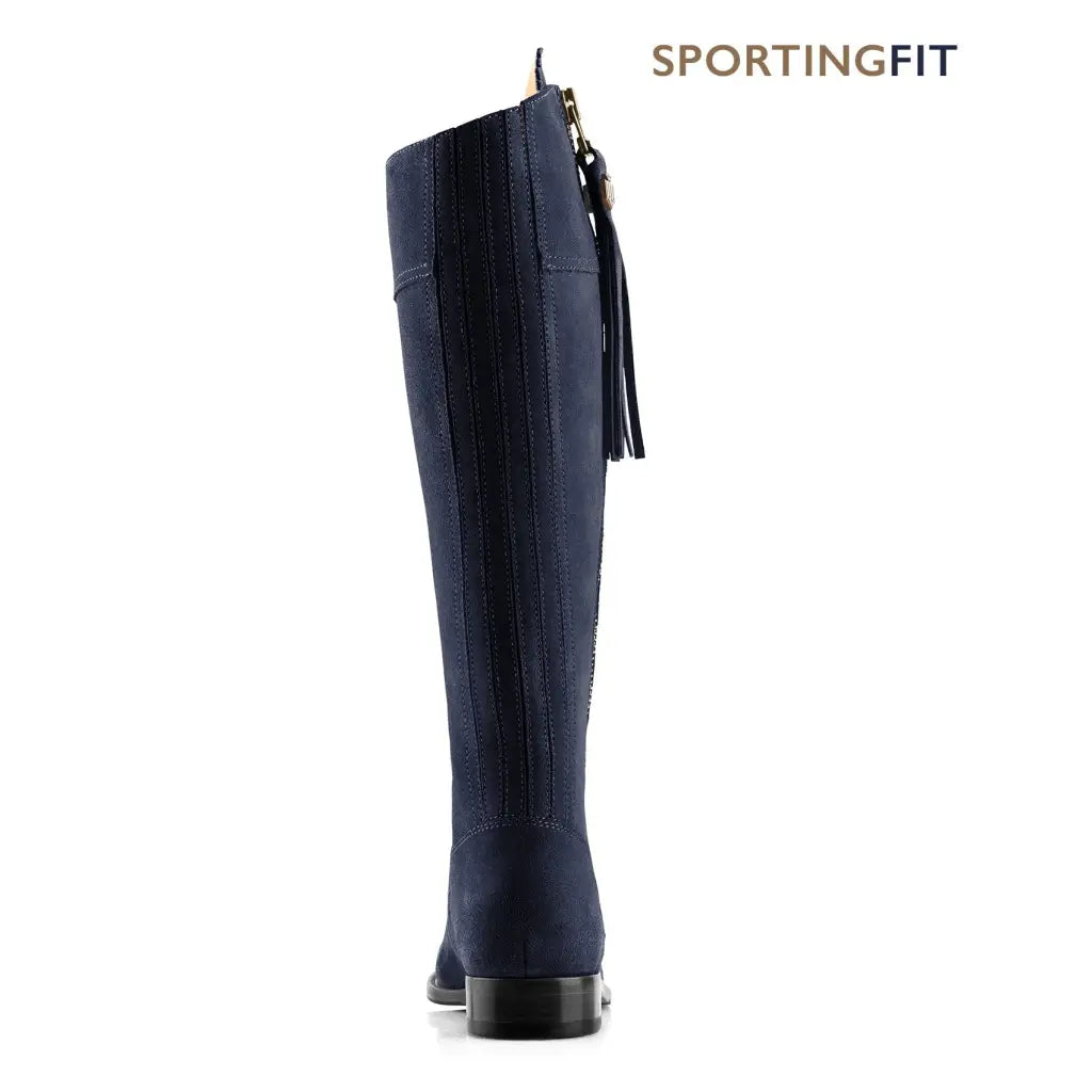 Sporting Fit Regina - Navy Suede - Tall Boots
