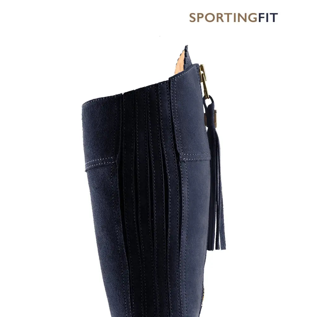 Sporting Fit Regina - Navy Suede - Tall Boots
