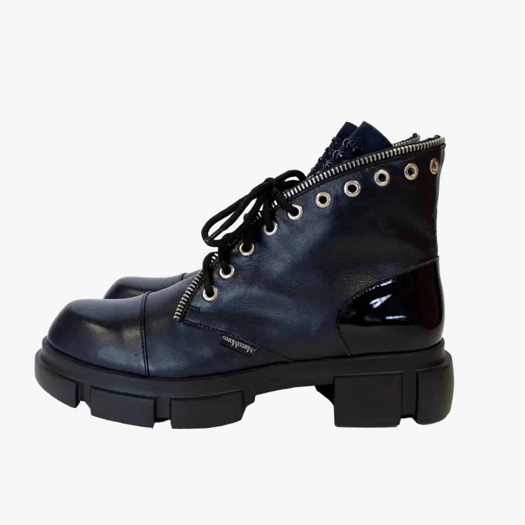 Valerie - Navy Short Boots MARCO MOREO