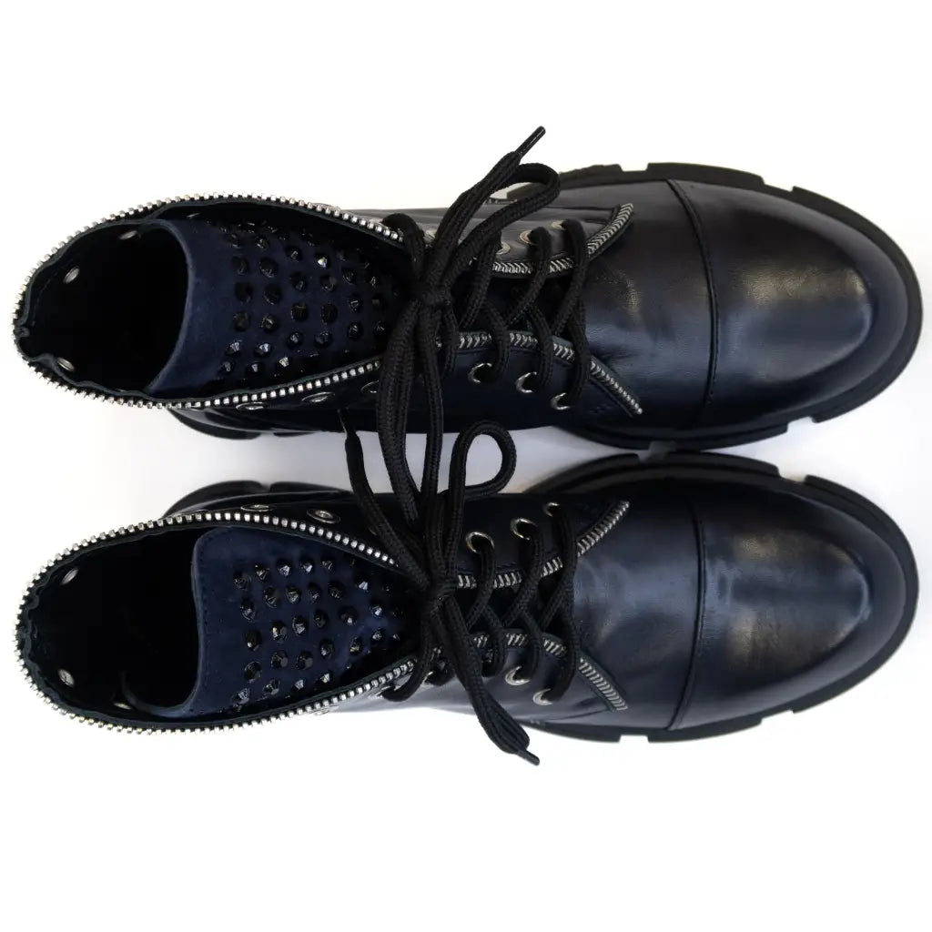 Valerie - Navy Short Boots MARCO MOREO