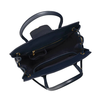 Windsor Handbag - Navy Suede - Navy - Bags & Purses